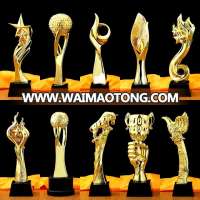 Plating resin trophy crystal trophy annual meeting award trophy free laser lettering office decoration