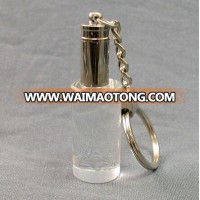 2014 new design customized crystal bottle keychain