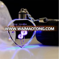 heart shape crystal keychain for islamic wedding souvenirs