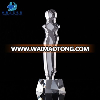 new arrival creative design hand-make crystal bodybuilding trophy