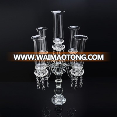 China Factory Wholesale Wedding Decoration Clear Crystal Tea Light Candle Holder