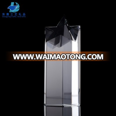 China cheap K9 quality crystal trophy awards with star